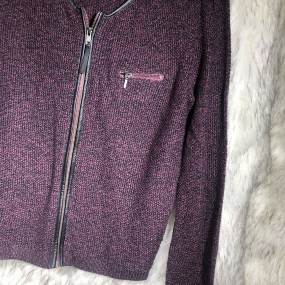 Nordstrom Trouve purple zip up cardigan xs - Picture 7 of 8